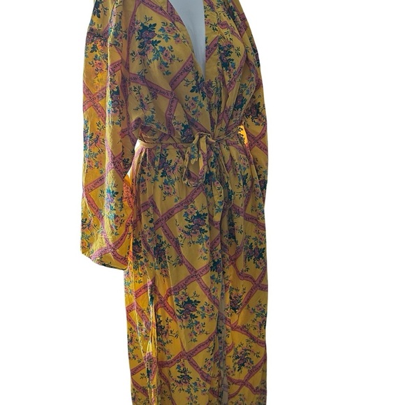 Free People Yellow Floral Robe - Picture 4 of 8
